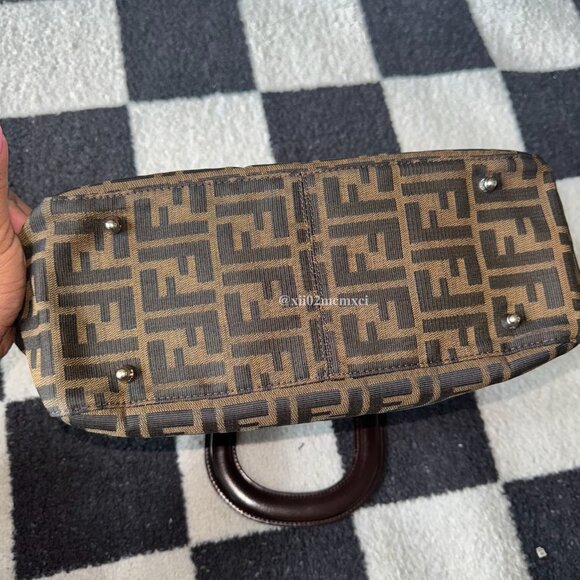 FENDI ZUCCA TOTE BAG VINTAGE - Picture 9 of 11